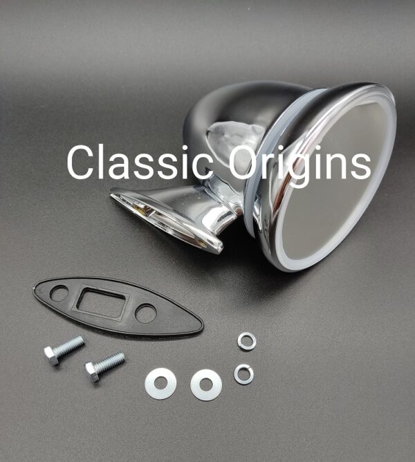 Retrovisor  Coche Clasico Universal cromado - Imagen 4